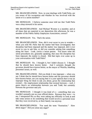 Sarah Palin Troopergate Report