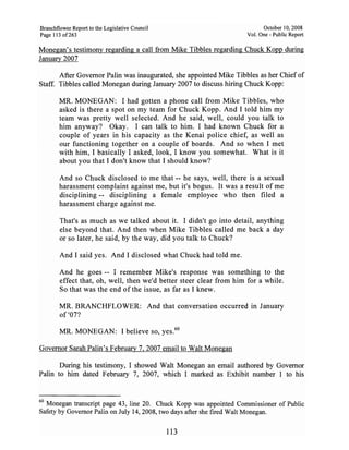 Sarah Palin Troopergate Report