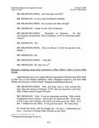 Sarah Palin Troopergate Report