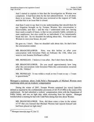 Sarah Palin Troopergate Report