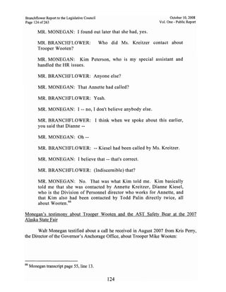 Sarah Palin Troopergate Report