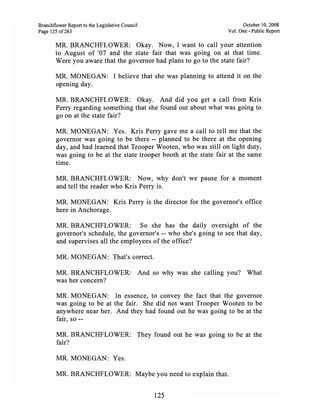 Sarah Palin Troopergate Report