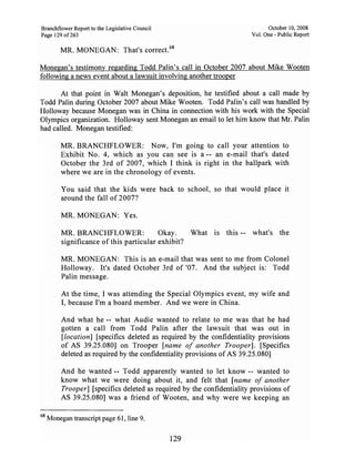 Sarah Palin Troopergate Report