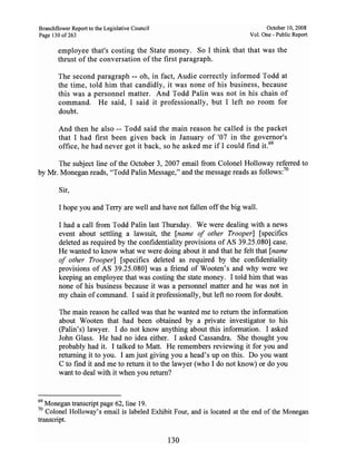 Sarah Palin Troopergate Report