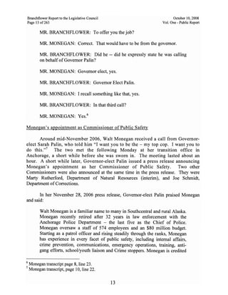 Sarah Palin Troopergate Report