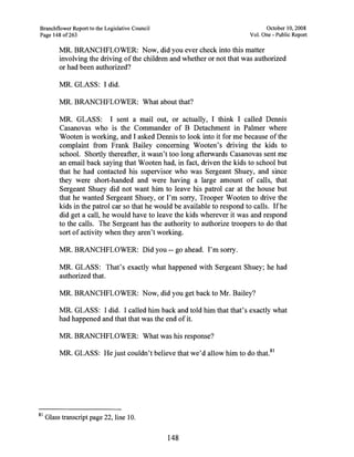 Sarah Palin Troopergate Report