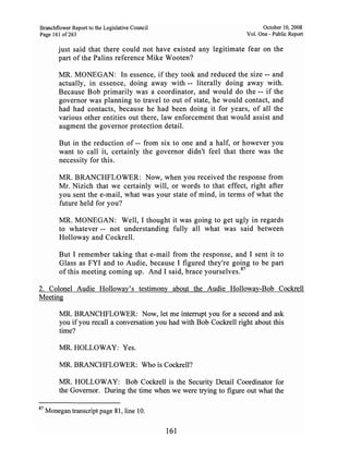 Sarah Palin Troopergate Report