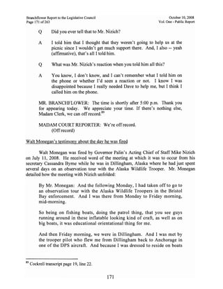 Sarah Palin Troopergate Report