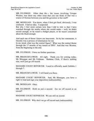 Sarah Palin Troopergate Report