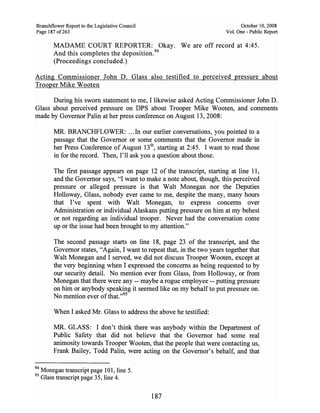 Sarah Palin Troopergate Report