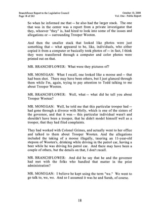 Sarah Palin Troopergate Report