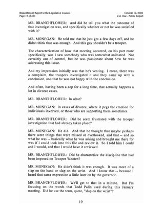 Sarah Palin Troopergate Report