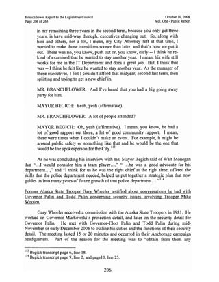 Sarah Palin Troopergate Report