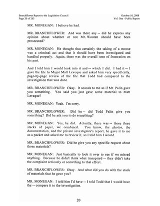 Sarah Palin Troopergate Report