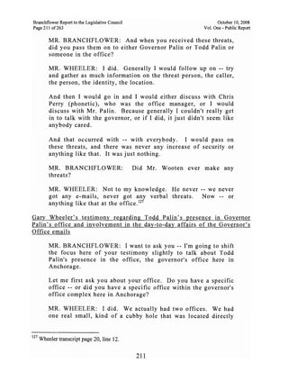 Sarah Palin Troopergate Report