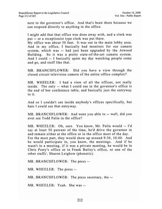 Sarah Palin Troopergate Report