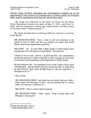 Sarah Palin Troopergate Report