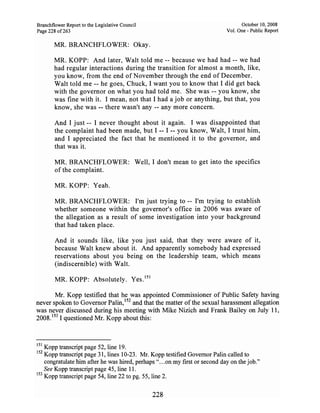 Sarah Palin Troopergate Report