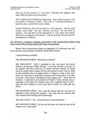 Sarah Palin Troopergate Report