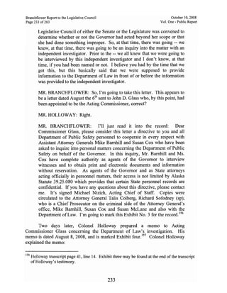 Sarah Palin Troopergate Report