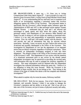 Sarah Palin Troopergate Report