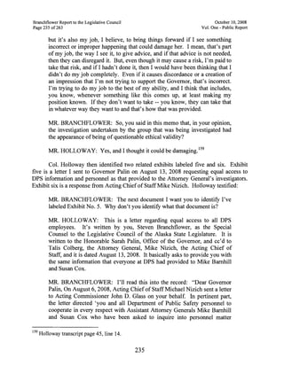 Sarah Palin Troopergate Report