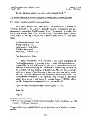 Sarah Palin Troopergate Report