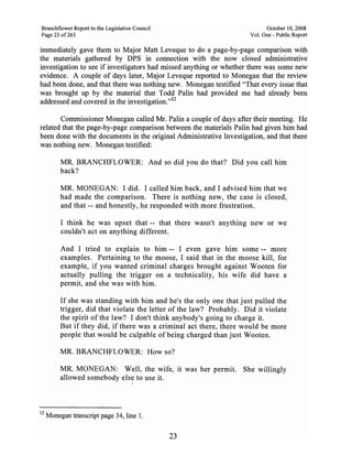 Sarah Palin Troopergate Report