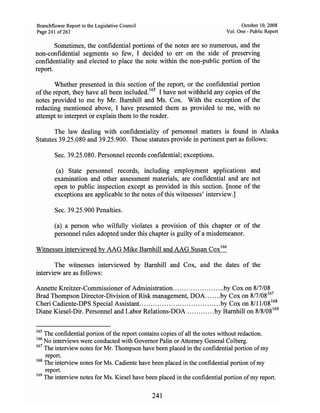 Sarah Palin Troopergate Report