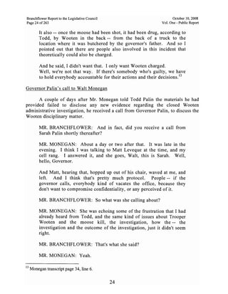 Sarah Palin Troopergate Report