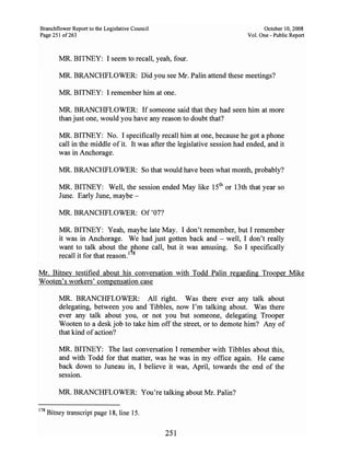 Sarah Palin Troopergate Report