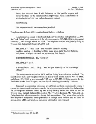 Sarah Palin Troopergate Report