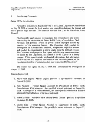 Sarah Palin Troopergate Report