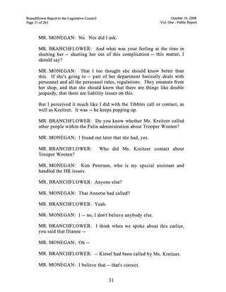 Sarah Palin Troopergate Report