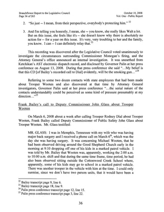 Sarah Palin Troopergate Report