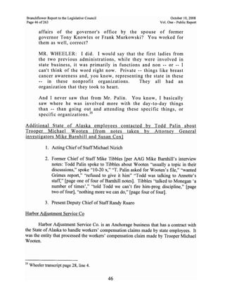 Sarah Palin Troopergate Report