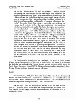 Sarah Palin Troopergate Report