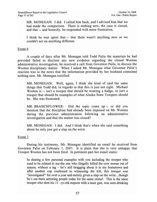 Sarah Palin Troopergate Report