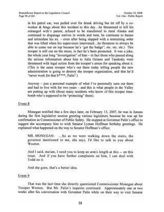 Sarah Palin Troopergate Report