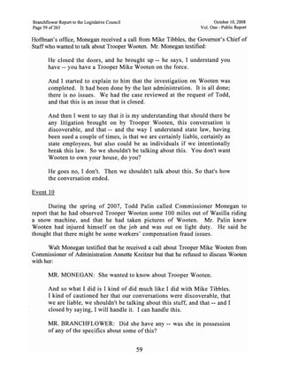 Sarah Palin Troopergate Report