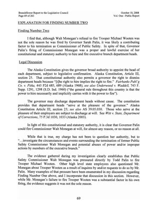 Sarah Palin Troopergate Report