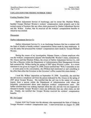 Sarah Palin Troopergate Report