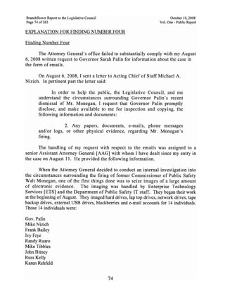 Sarah Palin Troopergate Report