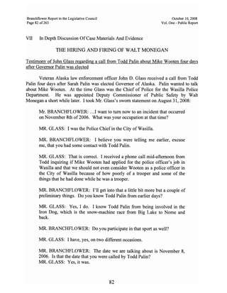 Sarah Palin Troopergate Report