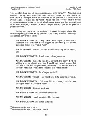 Sarah Palin Troopergate Report