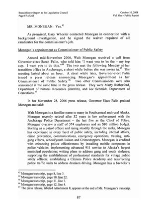 Sarah Palin Troopergate Report