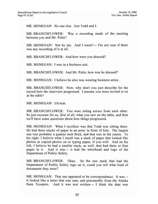 Sarah Palin Troopergate Report