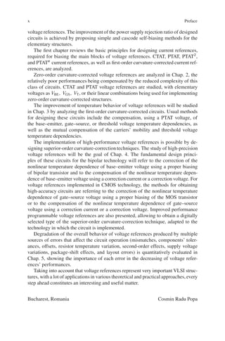 Superiororder Curvaturecorrection Techniques For Voltage References 1st ...