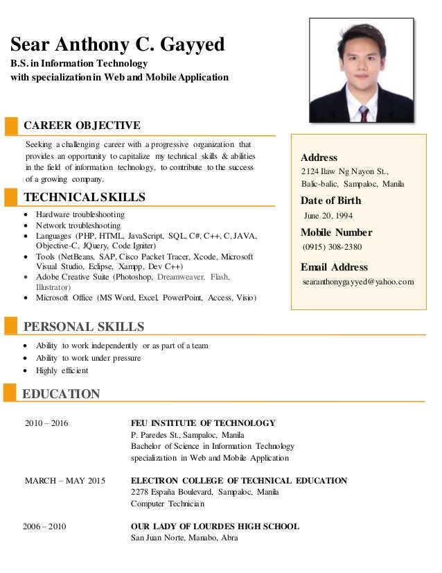 Resume Gayyed resume gayyed