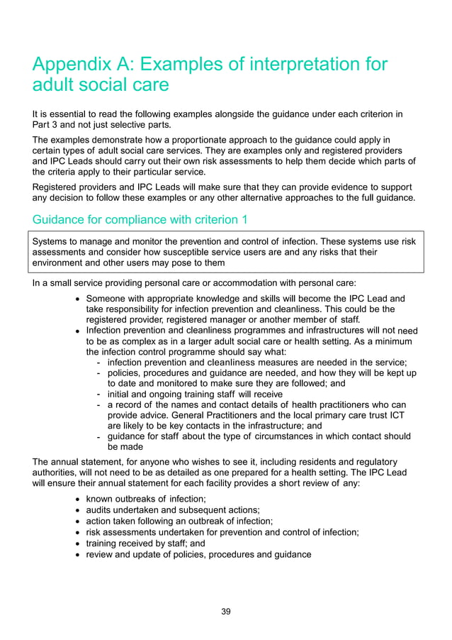 The Health and Social Care Act 2008